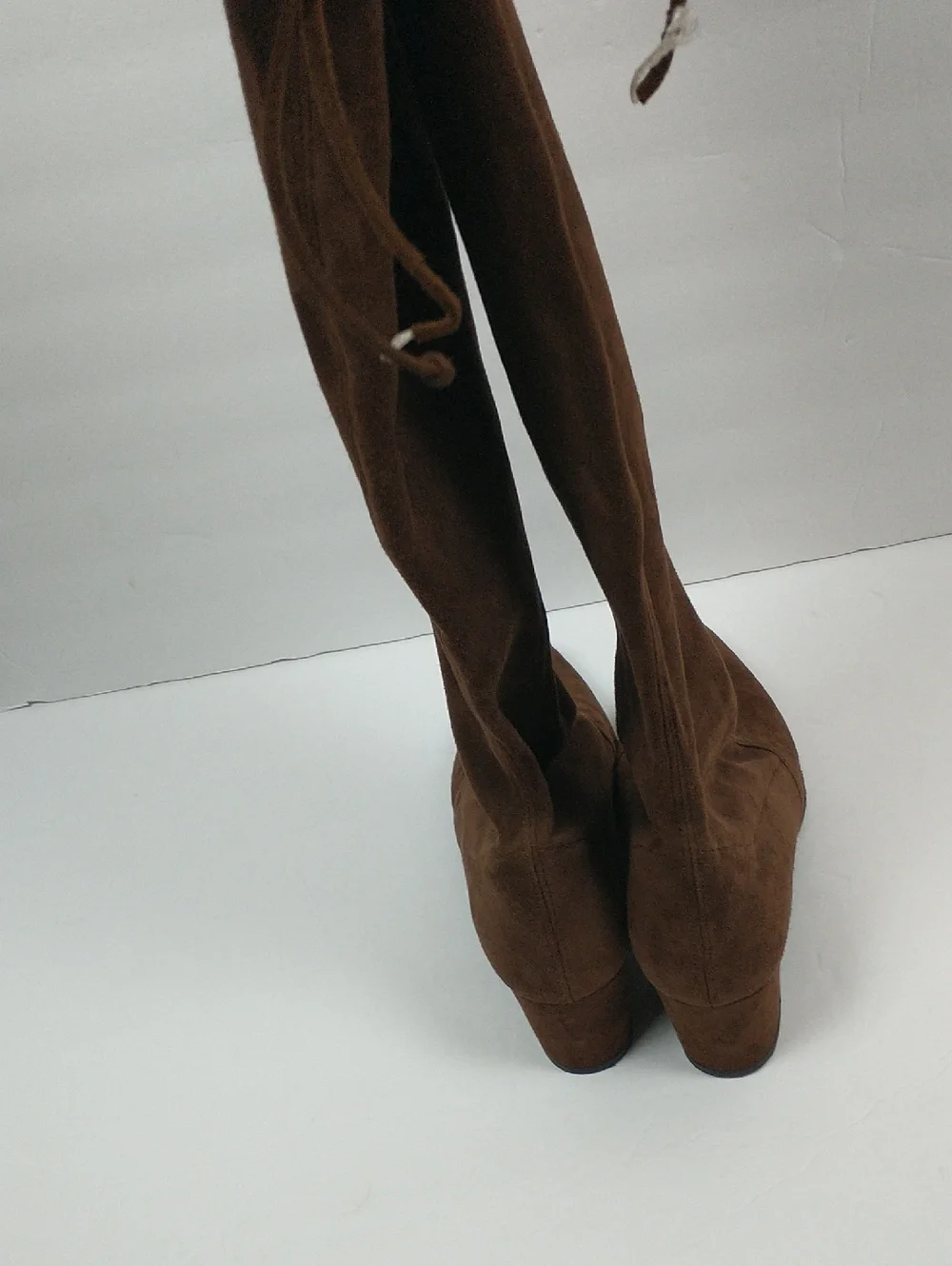 Stuart Weitzman Over-the-Knee Thighland Suede Leather Boots Womens 7.5 Brown
